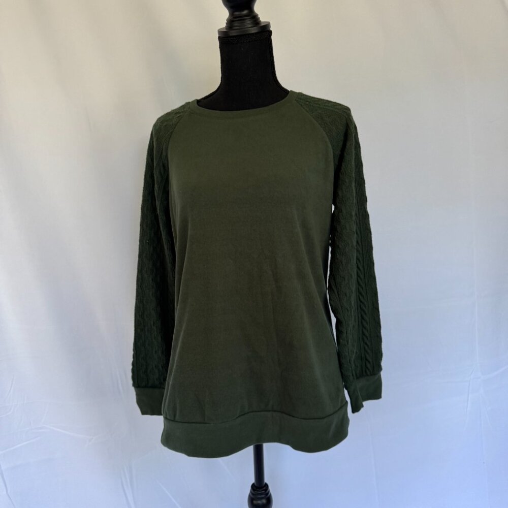 WOMENS LONG Knit Sleeve SWEATER Super Soft SMALL -0301